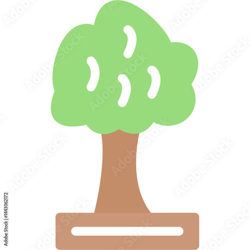 Apple Tree Flat Icon