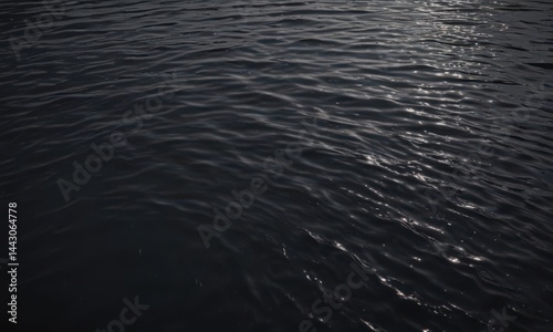 Dark water shimmers, subtle ripples, serene backdrop,  design,  surface,  night