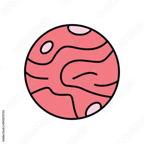 Mercury Icon vector stock illustration