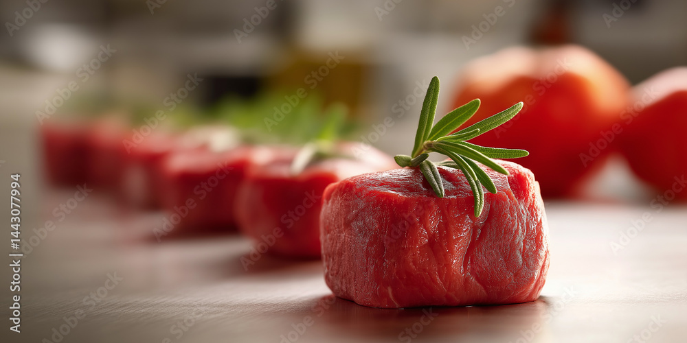 Stillleben mit frischen Tomaten, Artischocke, Trauben und Obst auf rustikalem Untergrund