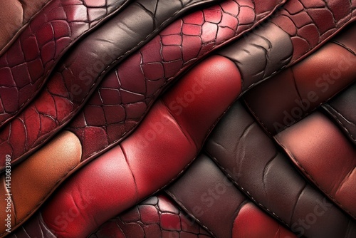 Obraz na płótnie Luxurious leather texture with rich color and detailed grain. w salonie