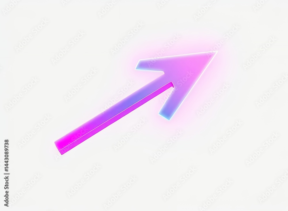 Digital Arrow Graphic in a Modern Style Digital Arrow Graphic in a Modern Style