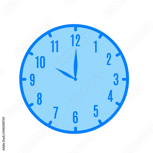 10 o'clock duotone icon isolated on white