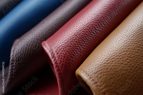Obraz na płótnie Luxurious leather texture with rich color and detailed grain. w salonie
