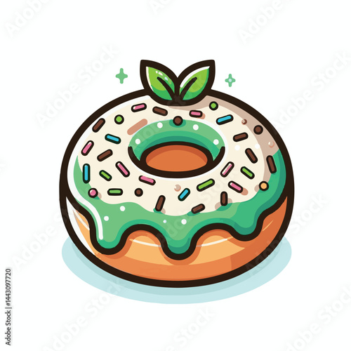 dessert, bakery, sweet, food, donut, snack, pastry, sugar, delicious, icing, breakfast, doughnut, tasty, glazed, chocolate, isolated, round, cake, sprinkles, donuts, cream, eat, pink, colorful, candy,