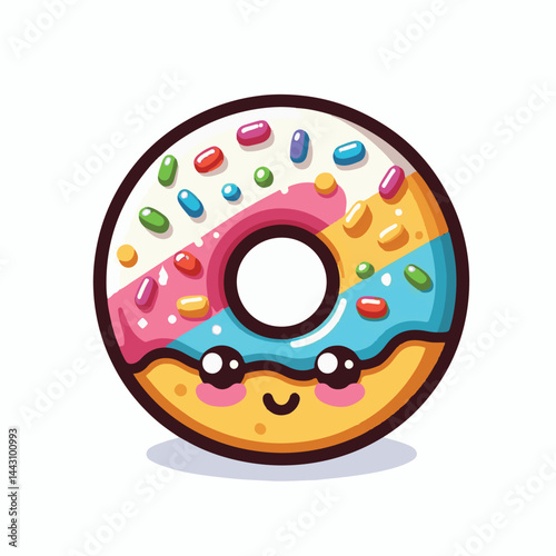 dessert, bakery, sweet, food, donut, snack, pastry, sugar, delicious, icing, breakfast, doughnut, tasty, glazed, chocolate, isolated, round, cake, sprinkles, donuts, cream, eat, pink, colorful, candy,