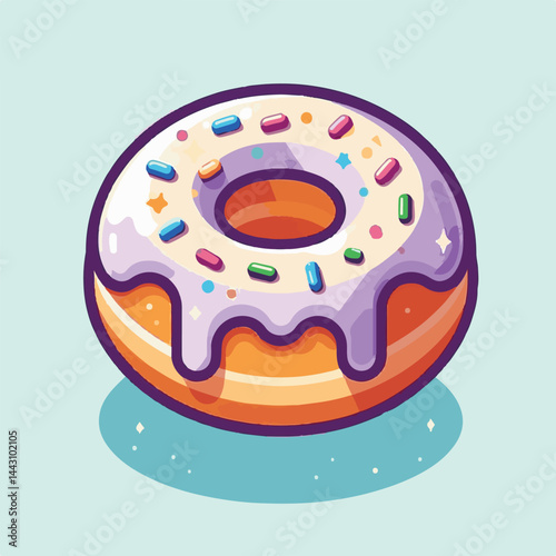 dessert, bakery, sweet, food, donut, snack, pastry, sugar, delicious, icing, breakfast, doughnut, tasty, glazed, chocolate, isolated, round, cake, sprinkles, donuts, cream, eat, pink, colorful, candy,