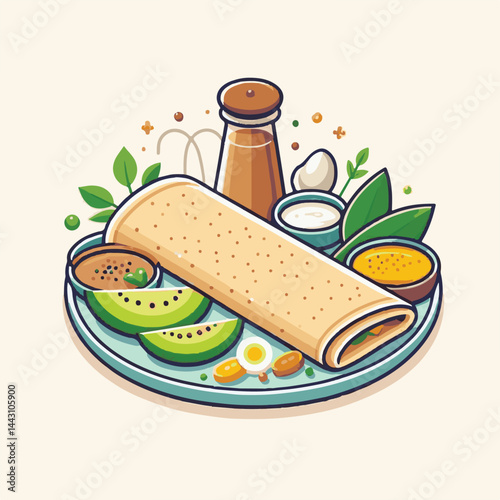 food, chutney, indian, meal, traditional, restaurant, delicious, dosa, healthy, asian, breakfast, sambar, cuisine, sambhar, masala dosa, india, spicy, vegetarian, plate, masala, kerala, curry, served,