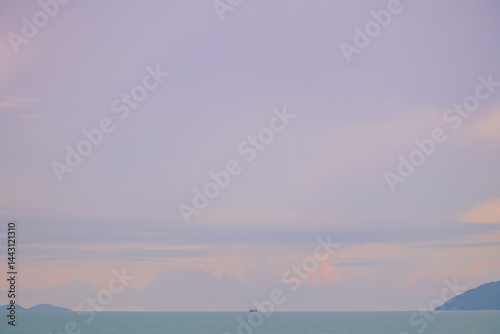 Sunrise  on Samui Thailand  with amazing nature and sky