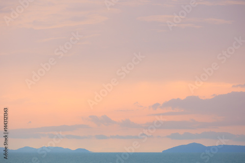 Sunrise  on Samui Thailand  with amazing nature and sky