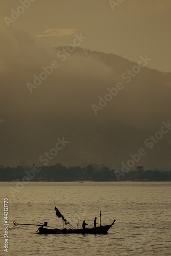 Sanrise  on Samui Thailand  with amazing nature and sky photo