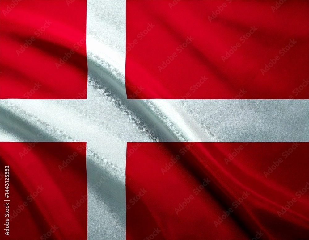 Fototapeta premium National Flag of Denmark 