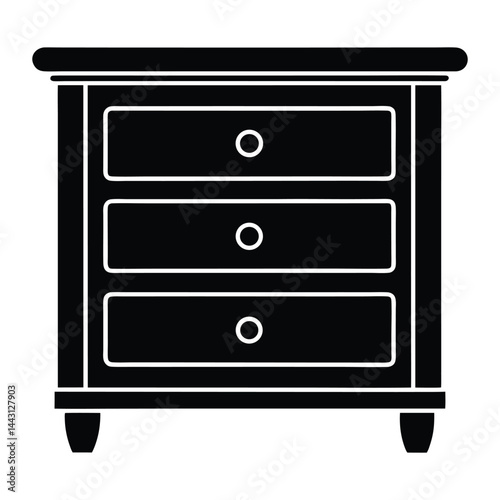 chest of drawers isolated