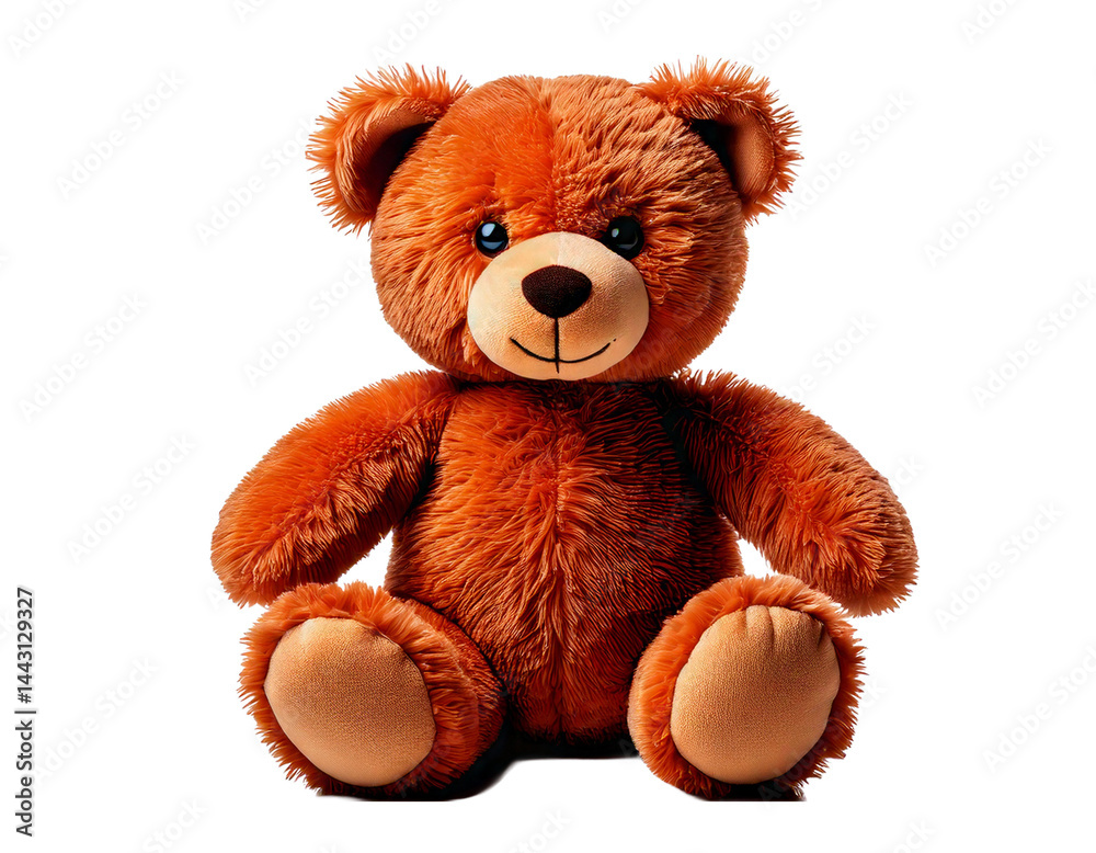 Obraz premium soft brown teddy bear isolated on white background 