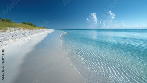 Serene Beachscape: Tranquil Coastal Paradise