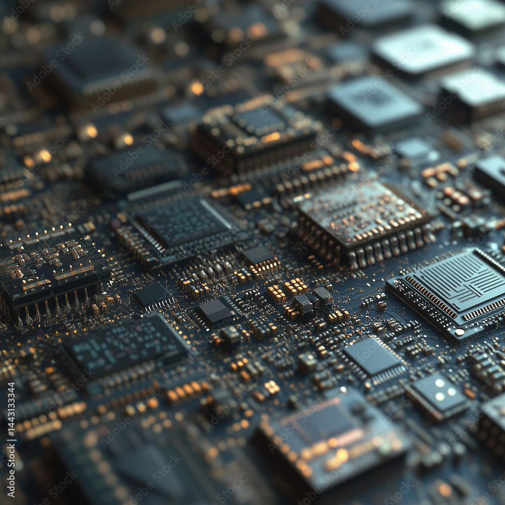 Many old CPU chips and obsolete computer processors as background Many old CPU chips and obsolete computer processors as background