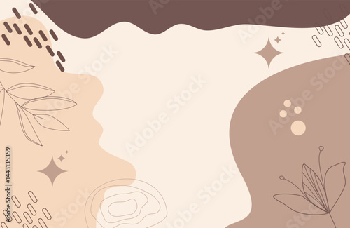 Aesthetic background floral wallpaper