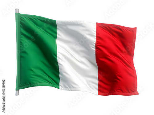 Obraz na plátně flag of italy isolated
