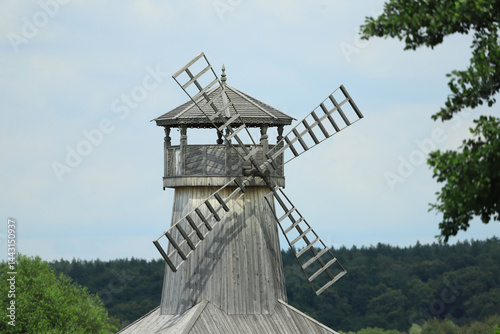 old windmill on the hill