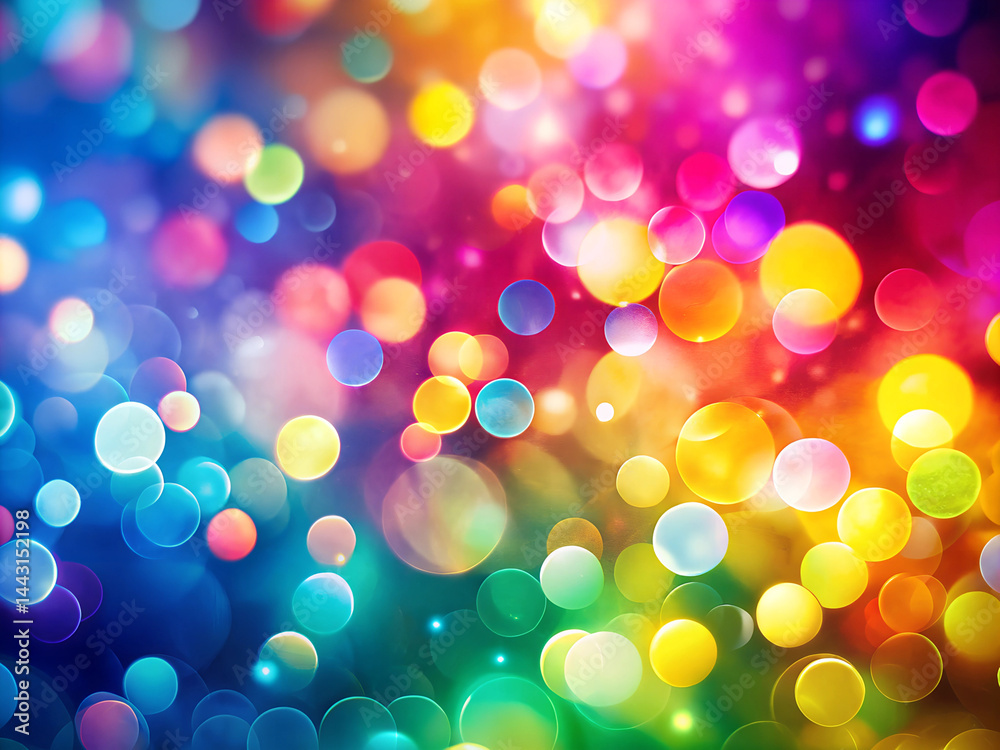 Fototapeta premium A colorful background with many different colored circles