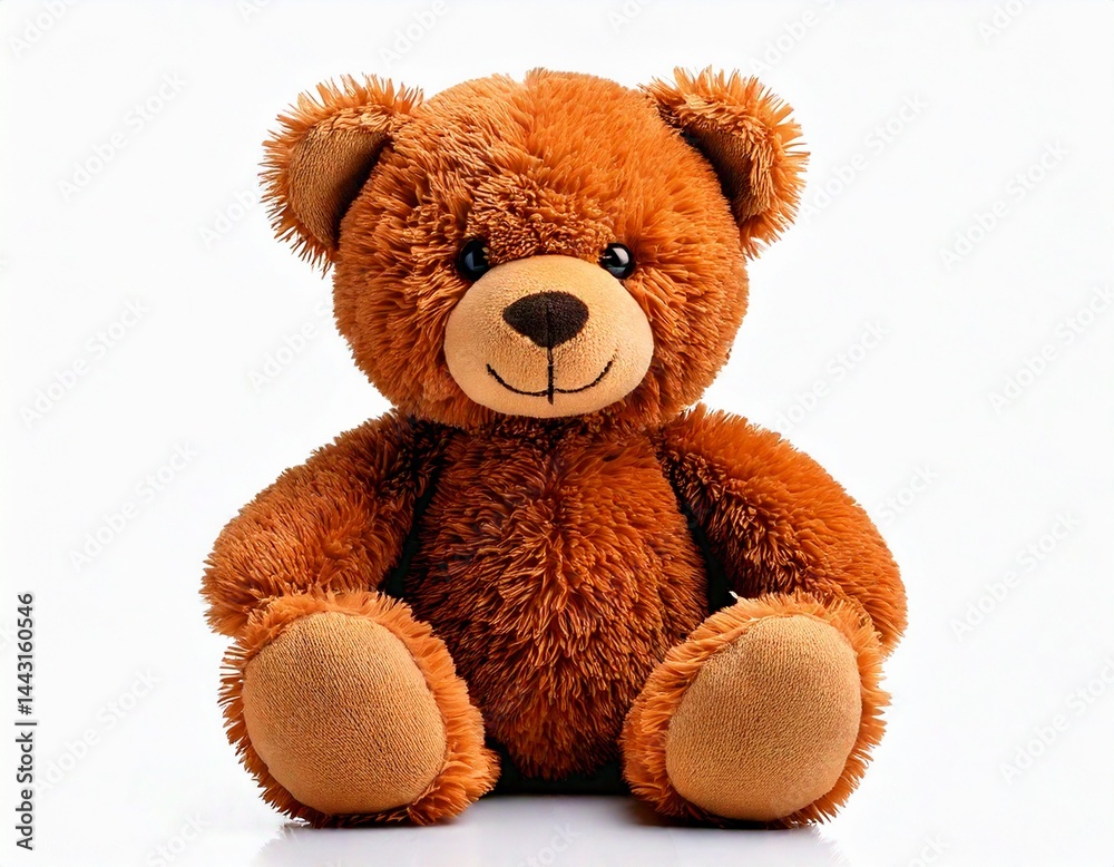 Obraz premium soft brown teddy bear isolated on white background 