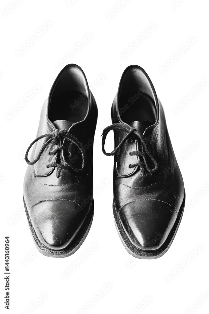 Isolated Pair of Elegant Black Leather Shoes Isolated Pair of Elegant Black Leather Shoes