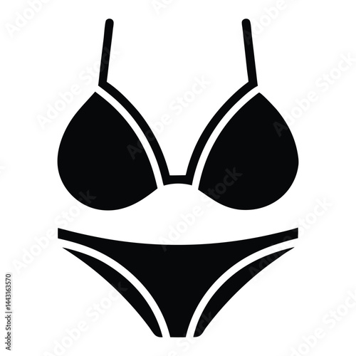 vector illustration of bra