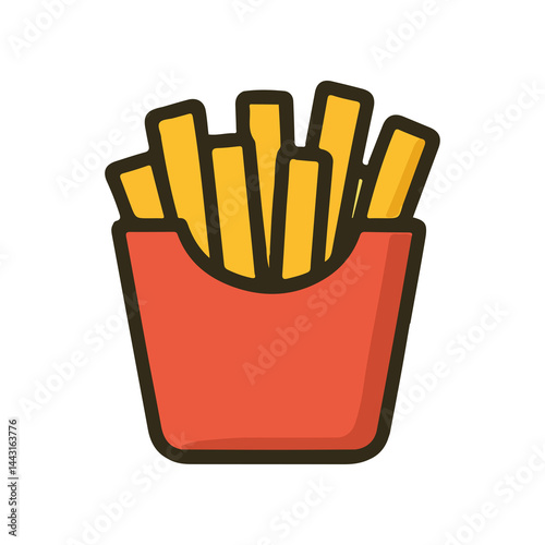 Cute Fries Illustration