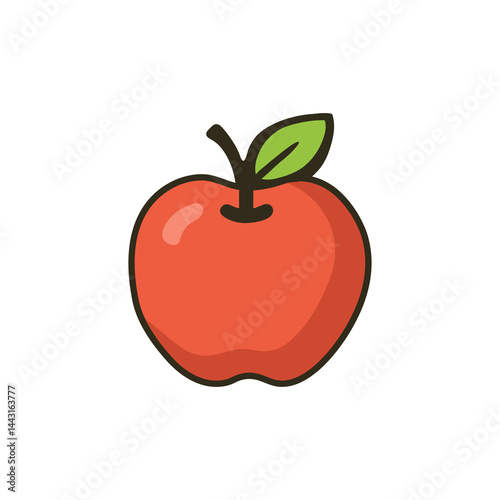Cute Apple Illustration