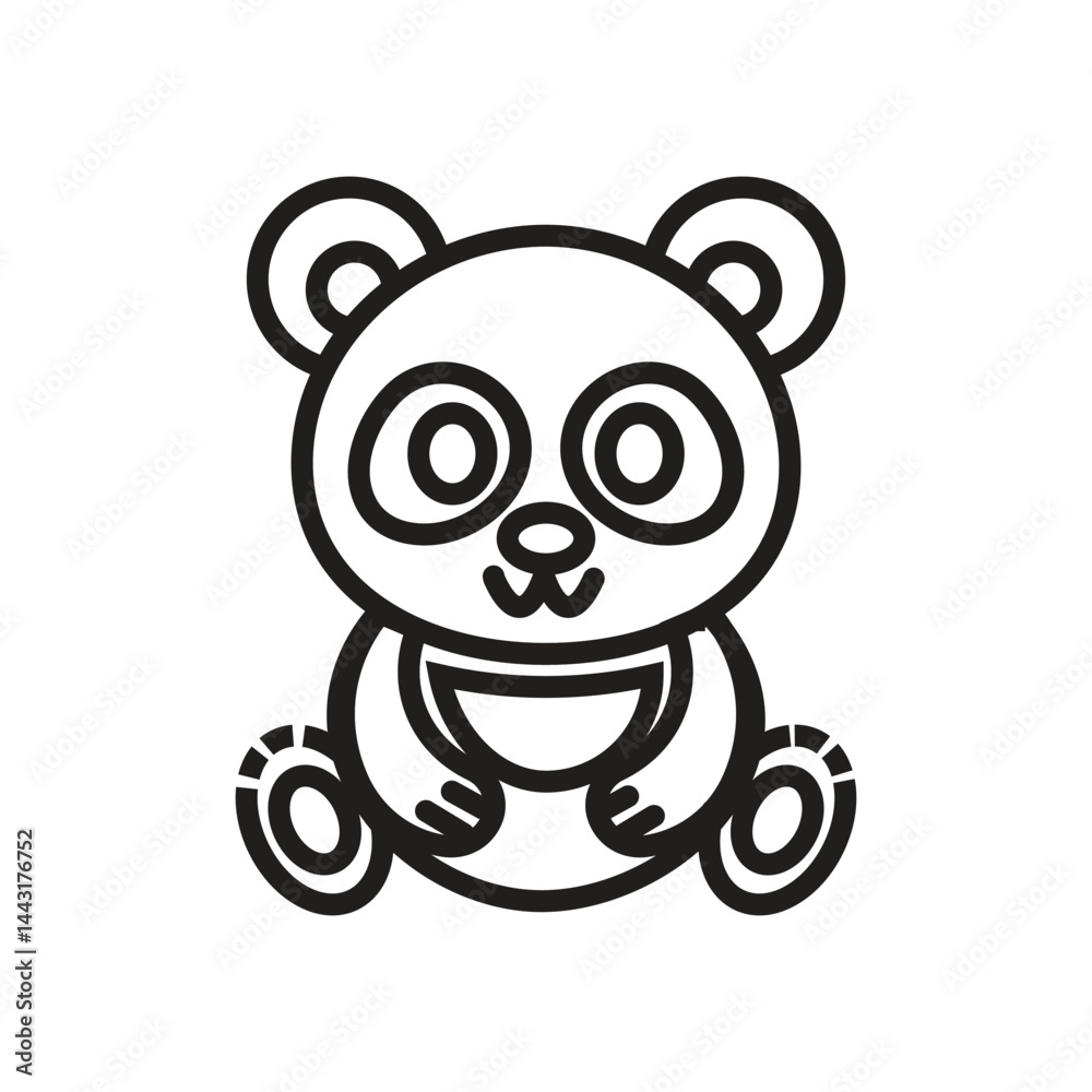 Obraz premium Panda Loggo Template