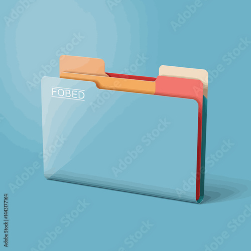 Colorful File Folder Organization_Document Management_Workspace Productivity_Organized Files_File System_Records Keeping_Data Management_Information Filing