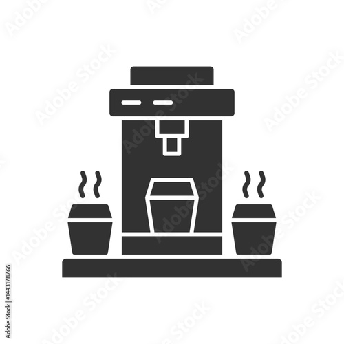 Coffee Machine Icon Sign Symbol