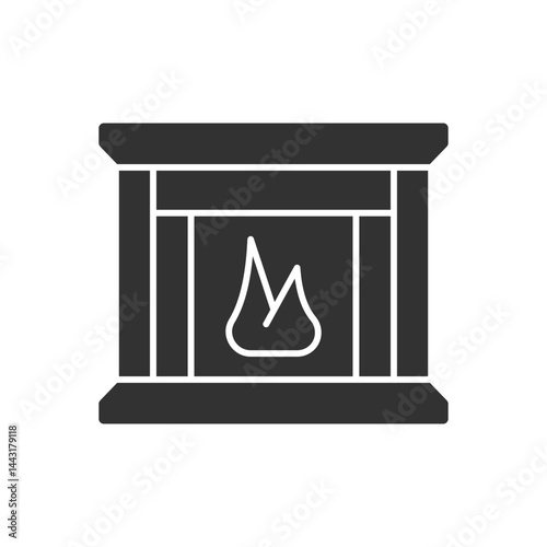 Fireplace Icon Sign Symbol