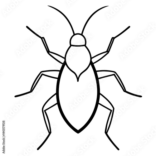 Fine-Line Aphid Illustration