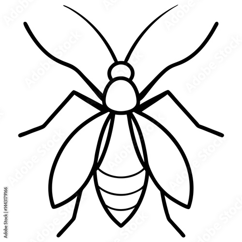 Fine-Line Aphid Illustration