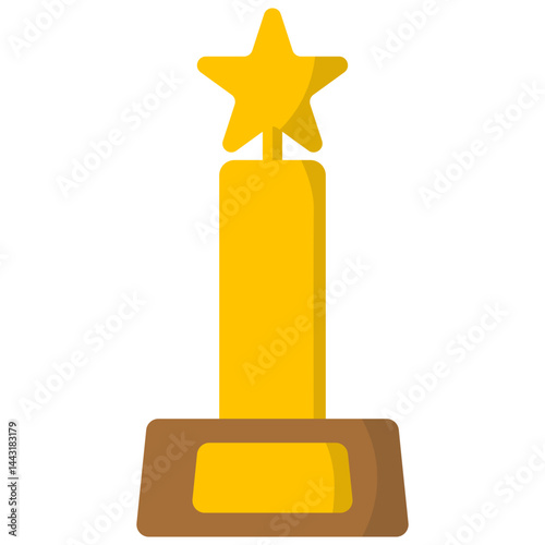Flat Trophy Illustration