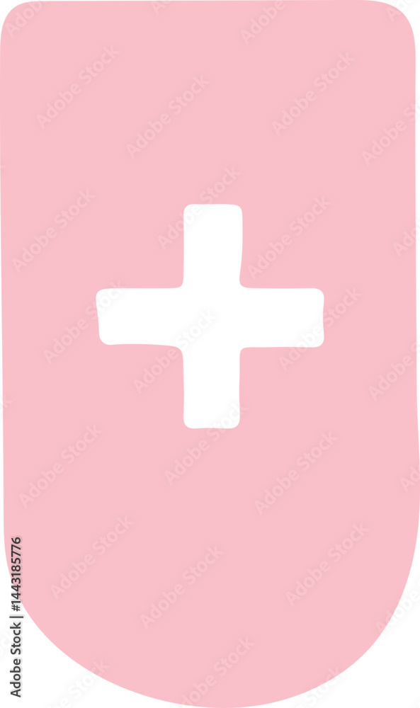 Fototapeta premium vector illustration of a plus sign pennant