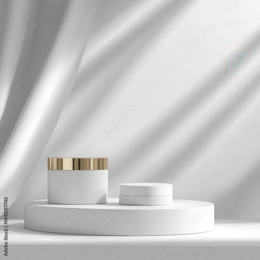 Abstract premium product white cosmetic template background of minimal advertising platform podium light design space and blank natural gray display luxury scene or empty banner on. Abstract premium product white cosmetic template background of minimal advertising platform podium light design space and blank natural gray display luxury scene or empty banner on.