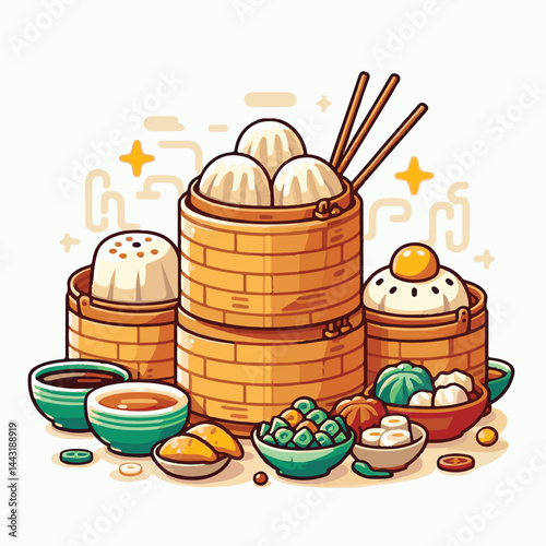 chinese, dim sum, food, asian, meal, china, dumpling, cuisine, lunch, restaurant, asia, breakfast, meat, delicious, dumplings, steamed, snack, bamboo, chinese food, steam, dim, sum, tasty, dish, gourm