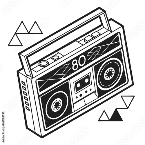 retro cassette player