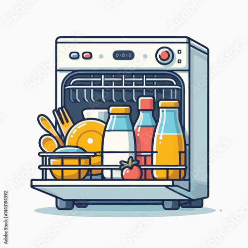 dishwasher, home, kitchen, technology, hygiene, machine, modern, clean, housework, household, house, appliance, open, equipment, domestic, washer, lifestyle, work, cleaner, plate, person, washing, dis