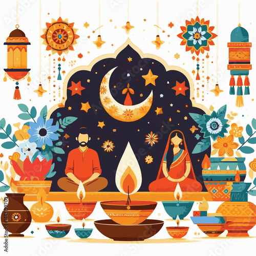 deepavali, background, indian, holiday, happy, festival, diya, deepawali, religion, culture, hindu, lamp, diwali, decoration, traditional, celebration, hinduism, banner, india, light, illustration, ab
