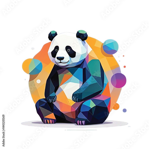 panda vector cool