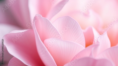 Soft Pink Flower Petals in Close-Up