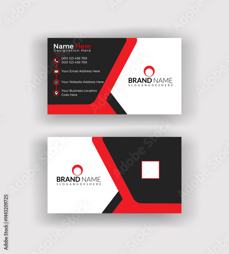 Professional business card template designed for consultants, advisors, and experts offering services, with a clean and direct visual approach.
