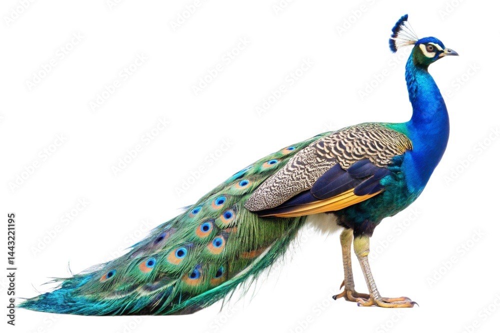 Obraz premium peacock isolated on white background