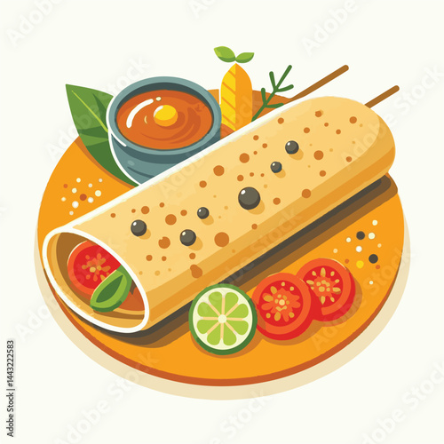food, chutney, indian, meal, traditional, restaurant, delicious, dosa, healthy, asian, breakfast, sambar, cuisine, sambhar, masala dosa, india, spicy, vegetarian, plate, masala, kerala, curry, served,