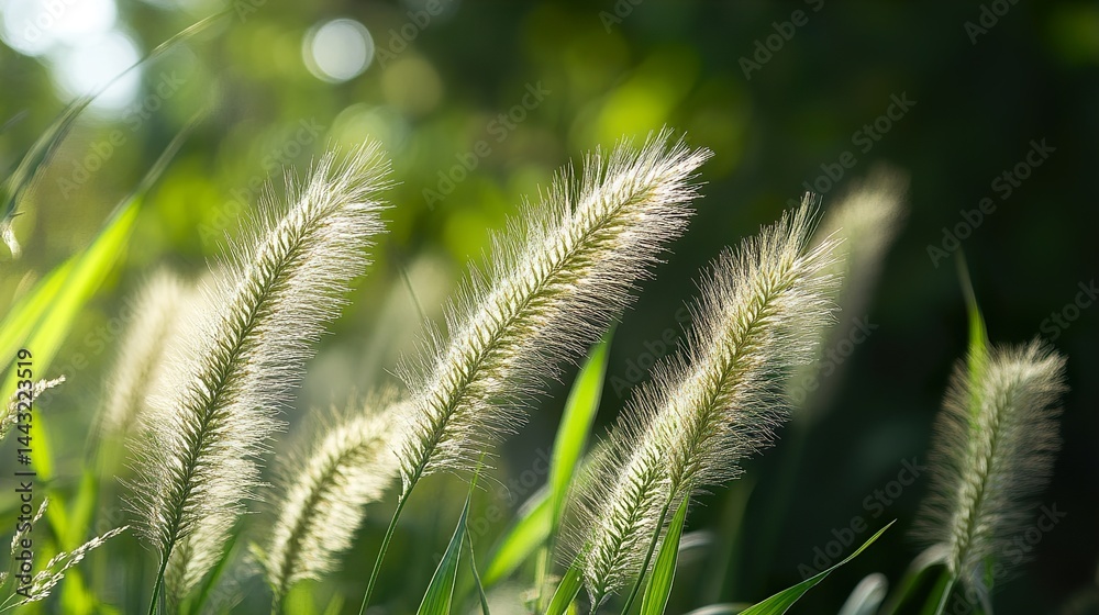 Delicate Meadow Grass in Sunlight Delicate Meadow Grass in Sunlight