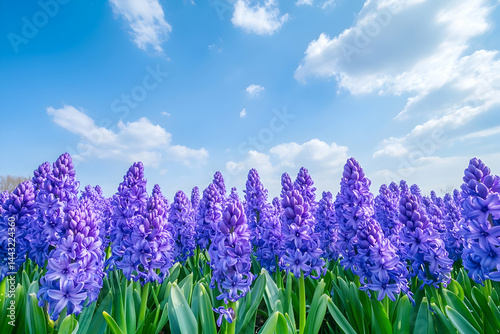 lavender field and blue sky