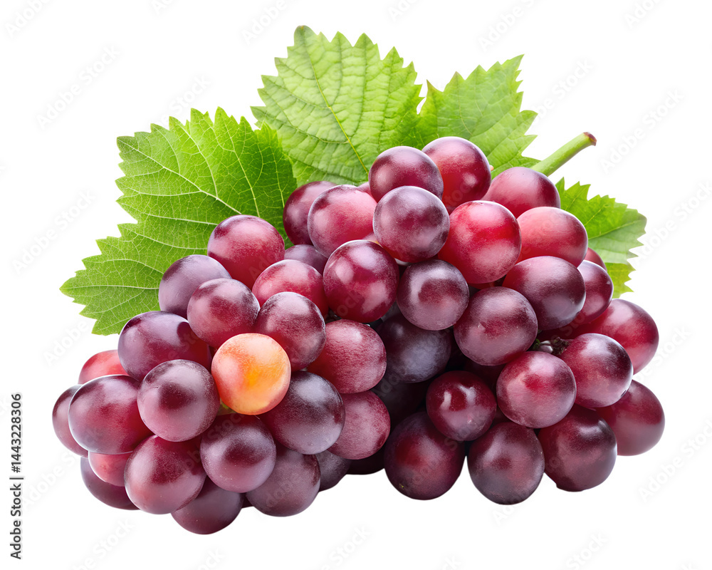 Fototapeta premium red grapes isolated on white
